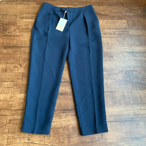 Roksanda Single pleat navy blue size 12 trouser